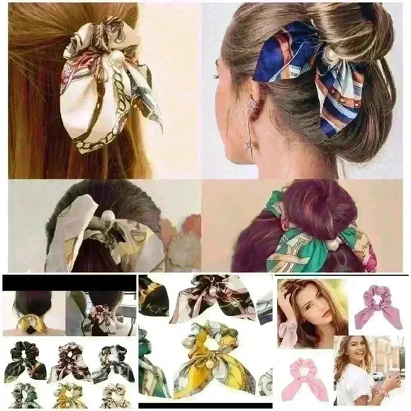 Accessories - Black and yello  scrunchie